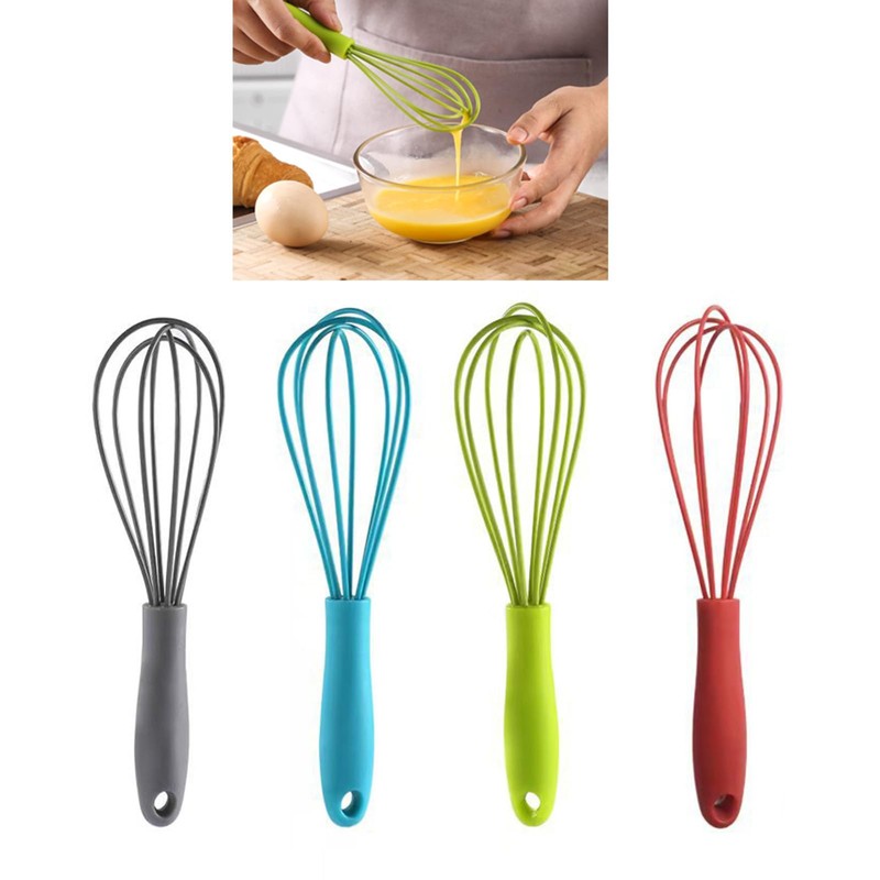 caralin Silicone Eggs Beater Handheld Whisk Cream Foam Maker n
