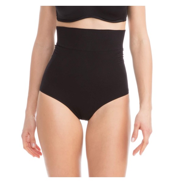 Farmacell Shape 601 (Black, M) High-Waisted Shaping Control Briefs with