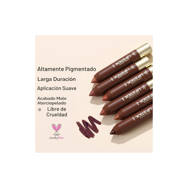 Erinde Lápiz Labial Mate Para Mujer, Lápiz Labial que no