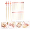 BIUDECO 100Pcs Bamboo Ear Wax Removal Spoons Smooth Non Slip