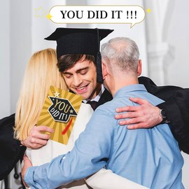 D24TIME Graduation Card or Congratulations Gifts - 2025 College & High School Graduation Cards for Grandson Granddaughter - Daughter Son 5.5x8