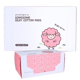 Somisome Silky Cotton Pads 80 Sheets / 소미썸 실키 화장솜 80매