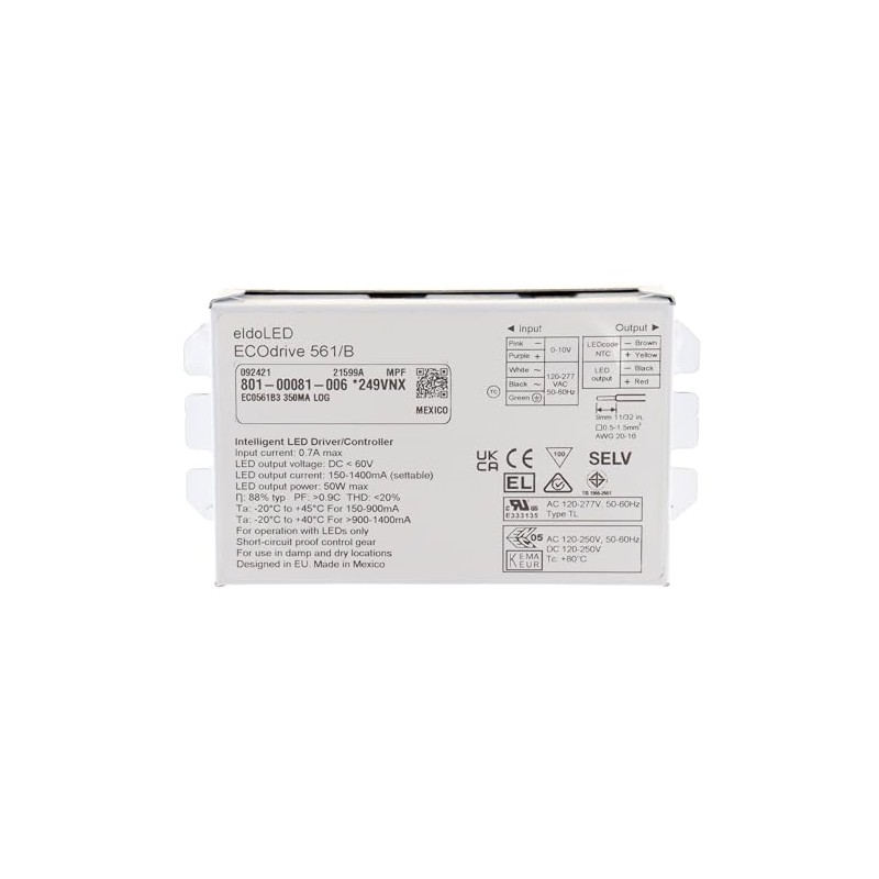 ECOdrive 561/B 1400MA LOG, EC0561B, 50W, 0-10V, 1 control channel,