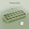 Ice Cube Tray with Lid and Bin 21 Pcs Quick-Fill