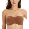 DotVol Seamless Bandeau Unlined Underwire for Large Bust Women's Minimizer