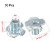 sourcing map M4 4 Pronged Tee Nut T-Nut for Table