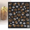 Maple Leaf Nail Art Stickers Decals Fall Nail Stickers 6PCS