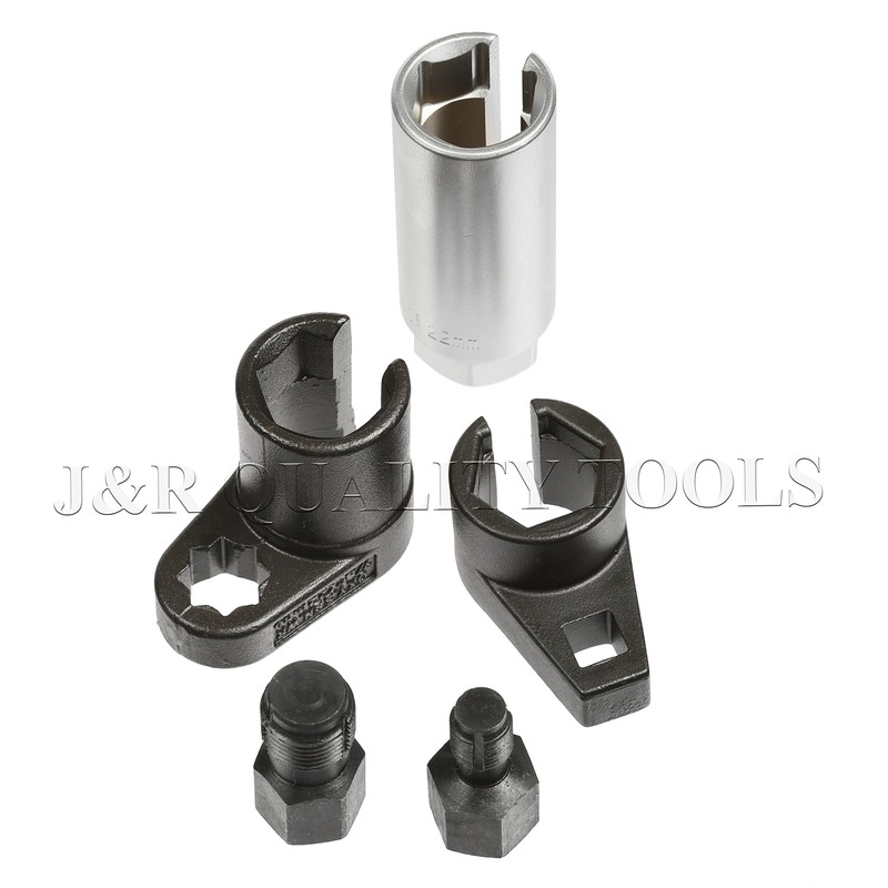5Pc Set Oxygen Sensor Socket Wrench and Thread Chaser Set