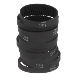 sourcing map 10pcs 2GT Timing Belt Closed Loop Rubber Belts 110-2GT-6, 6mm Width x 110mm Length, 3D Printer Timing Belt