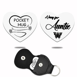 Pocket Hug Keyring for Auntie Birthday Gifts for Women Funny Aunt Gifts from Nephew Get Well Soon Gifts for Aunty Keychain Mothers Day Gift from Niece and Auntie Gifts Cute Presents for Aunties