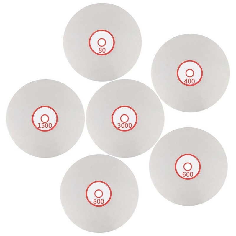 Homaisson 6 PCS Diamond Polishing Disc Set, 6 Inch Diamond