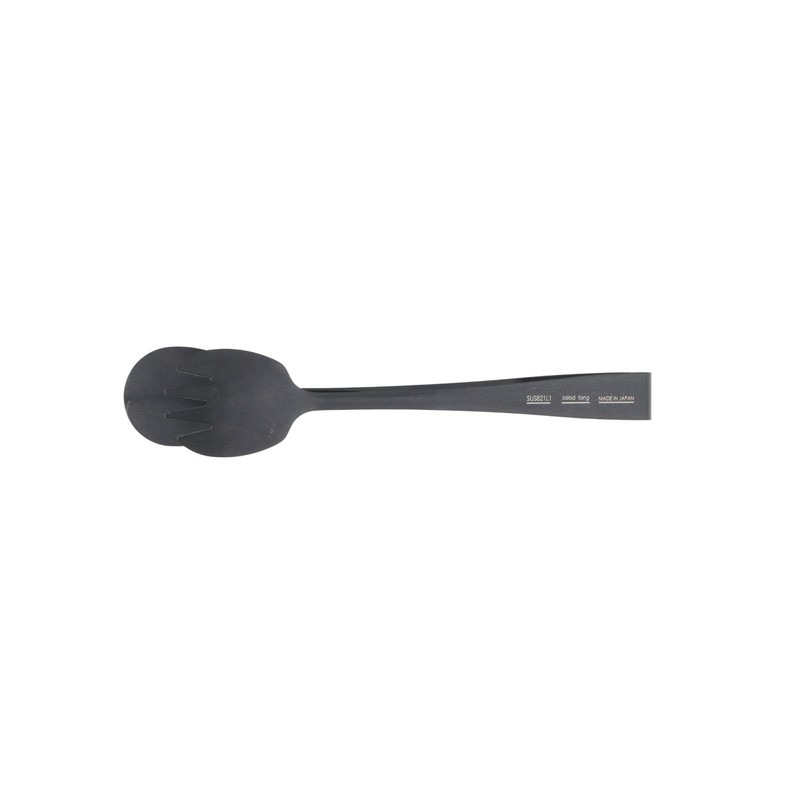 Idea Sekikawa BLACK TONGS SERIES Salad Tongs, Black, SUS821L1, Tsubamesanjo,