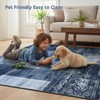 DweIke Washable Area Rugs 4x6 for Living Room, Modern Geometric
