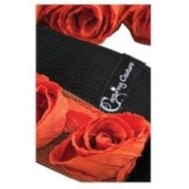 Orange Rose Organza 1.5" SLR/DSLR Floral Camera Strap