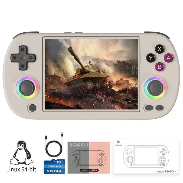 GiipGoop RG40XX H Retro Handheld Game Consoles RG40XXH Retro Gaming
