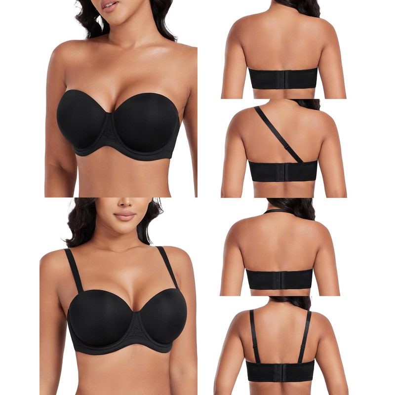 DotVol Full Figure Underwire Contour Pretty Back Plus Size Bra
