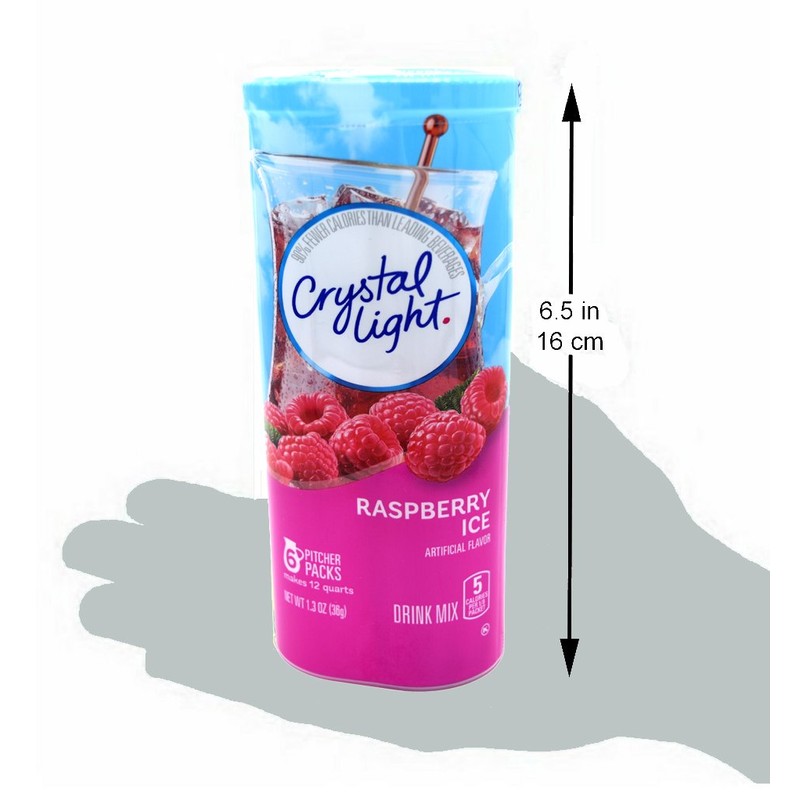 Crystal Light Raspberry Ice Drink Mix (12-quart), 1.3-ounce Packages (Pack