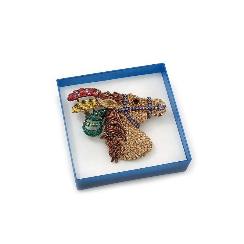 Avalaya Plastic Jewellery Box – Blue Gift Case for Earrings,