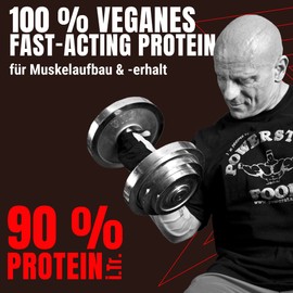 POWERSTAR FOOD Powerstar SOY 90+ | 1kg Soja-Protein-Isolat ohne S1?ungsmittel & ohne Aroma | Made in Germany | Gentechnisch unver?ndert | Protein-Pulver mit 93% Protein i.Tr. | Vegan & laktosefrei | Nature