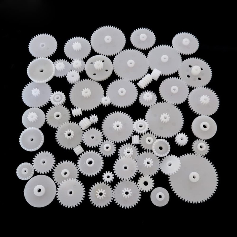 DFsucces Gear Gear Plastic Pack 72pcs Plastic DIY Pulley Set