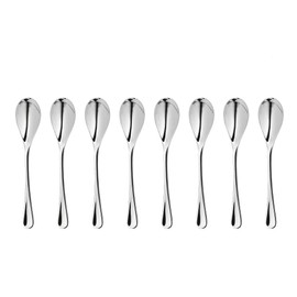 Robert Welch RW2 Bright Cutlery Coffee/Espresso Spoon, Set of 8. Suitable for Espresso, Small Coffee. Made from Stainless Steel. Dishwasher Safe.