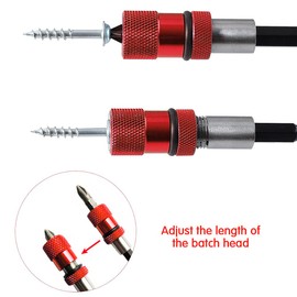 Saipor Drywall Bit Holder Quick Coupler Drywall Screwdriver Attachment Magnetic Bit Holder Holder 1/4 Inch Screwdriver Set Bit Holder Magnetic Holder Screw Attachment Drywall Pack of 2