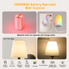 Battery Operated Wall Sconce Set of 2,Rechargeable Wall Sconce with