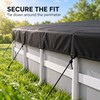 10 x 16 Ft Waterproof Above Ground Pool Cover, 210D