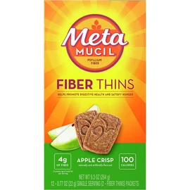 Metamucil MultiGrain Fiber Wafers Apple Crisp - 12 ct, Pack of 2