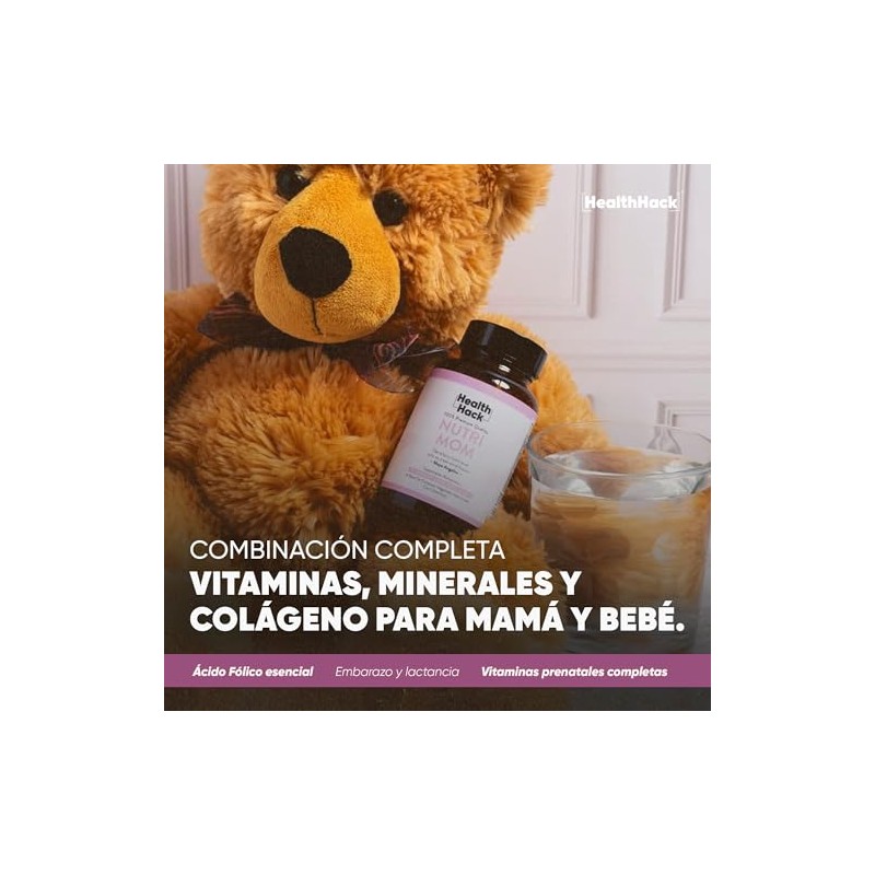 Nutrimom Colágeno Hidrolizado Ácido Fólico Hierro Zinc Embarazo Health Hack