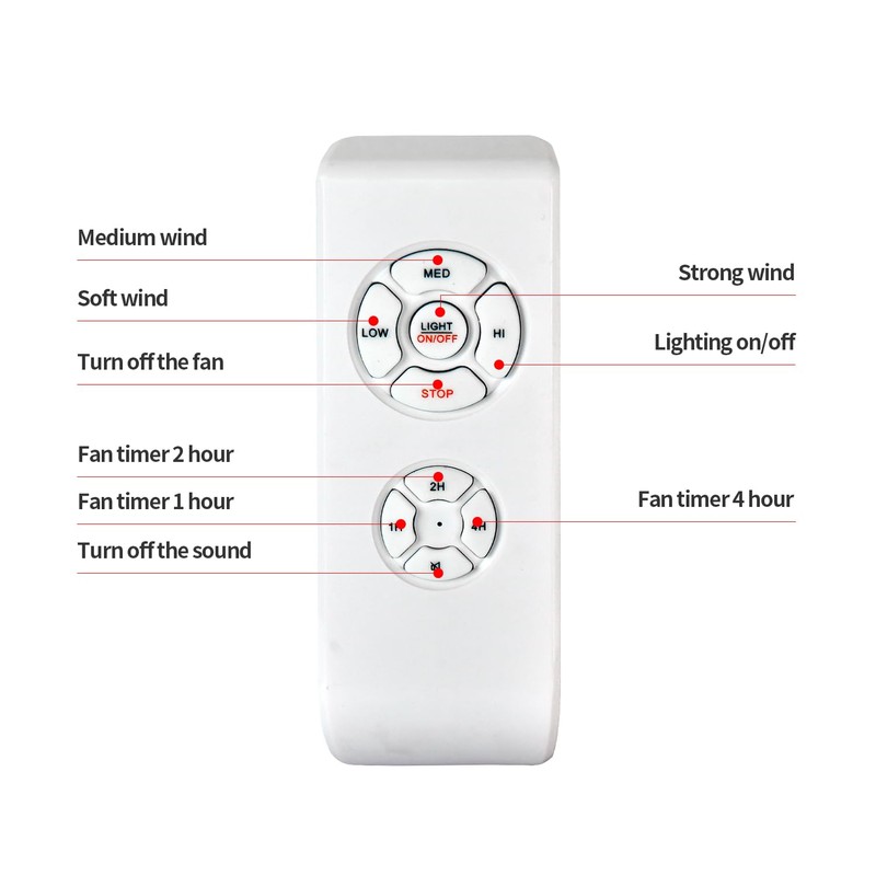 Universal Ceiling Fan Remote Control Kit，Multifunctional Wireless 3-in-1 Ceiling Fan