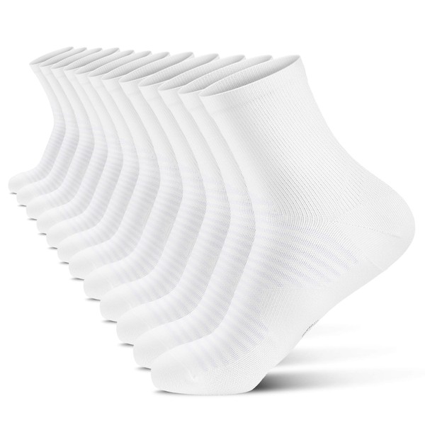 Compression Running Ankle Socks for Men and Women (6 Pairs),