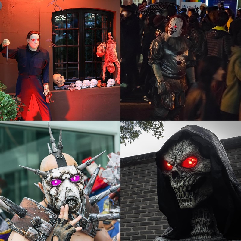 RGB LED Glowing Eyes with Remote – Color Changing &