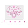 French Label Chambre des Patisseries Stencil Template for Walls and