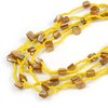 Avalaya Multistrand Yellow Shell/Glass Bead Long Necklace/ 76cm L