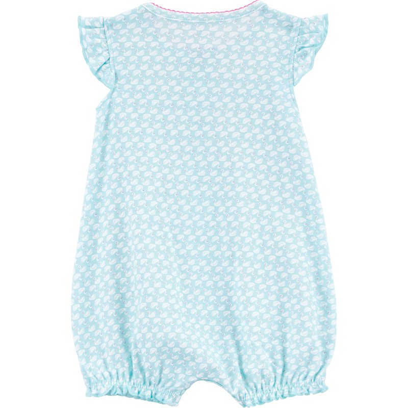 Simple Joys by Carter's Baby 3-pack Snap-up Rompers, blue swan/white