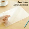 VANRA Clear A4 File Vertical Storage Holder, Thin File Case,