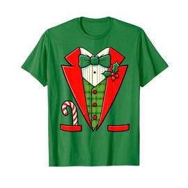 Funny Christmas Tuxedo Costume Holiday Outfit T-Shirt