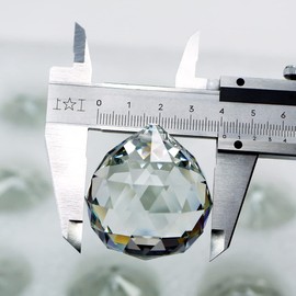 GOLDENHAITAI クリスタルボールプリズム サンキャッチャー 20個 30mm ハンギングクリスタルペンダント 窓の装飾用 クリア