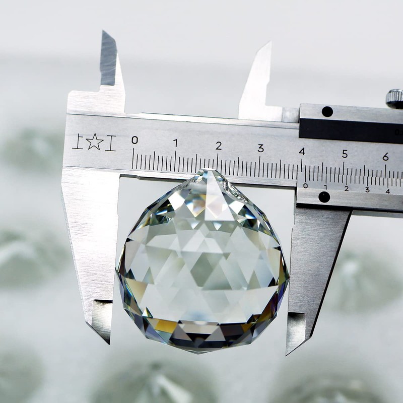 GOLDENHAITAI クリスタルボールプリズム サンキャッチャー 20個 30mm ハンギングクリスタルペンダント 窓の装飾用 クリア