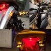 DophiSall Auto 2-Pack Motorcycle Indicators Flowing Turn Signal Lights Y
