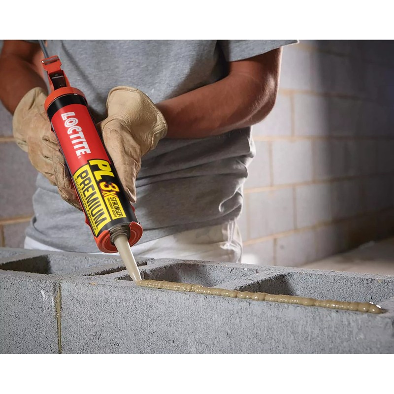 Loctite PL Premium Polyurethane Construction Adhesive, 10 fl oz Cartridge,