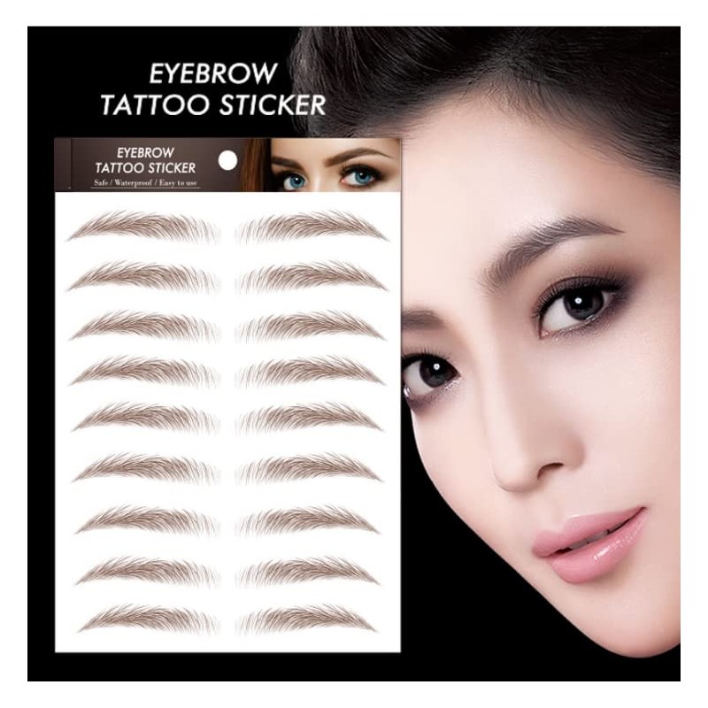 Eyebrow Sticker, Eyebrow Stencils Waterproof Eyebrow Tattoo Stickers False Eyebrows