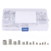 340Pcs Set Screw 304 Stainless Steel End Hex Adapter Machine