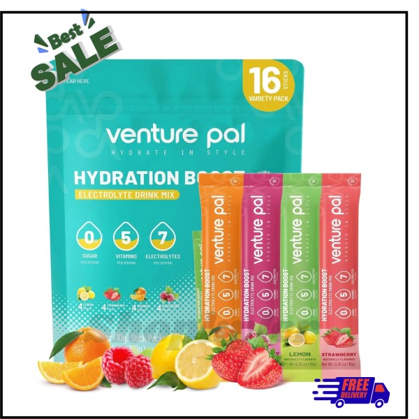 Branded Venture Pal Sugar Free Electrolyte Powder Packets - Liquid