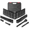 Eastvolt 46 Pieces Drive Socket Ratchet Wrench Set, Mechanic Tool