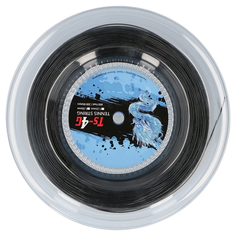 KIMISS Tennis Strings Roll Tennis Strings Black Polyester 200 ml