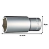 Tone Deep Socket (6 Angle) 4S-27L Drive Angle 0.5 inch