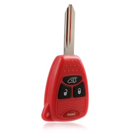 RemoteStop Key Fob Remote Replacement for 2004-2016 Chrysler Dodge Jeep OHT692427AA Red