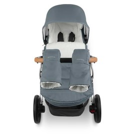 UPPAbaby CozyHandmuff - Easily Attaches to Stroller Handlebars - Ultra-Plush, Weather-Proof Hand Protection - Callum (Stone Blue)